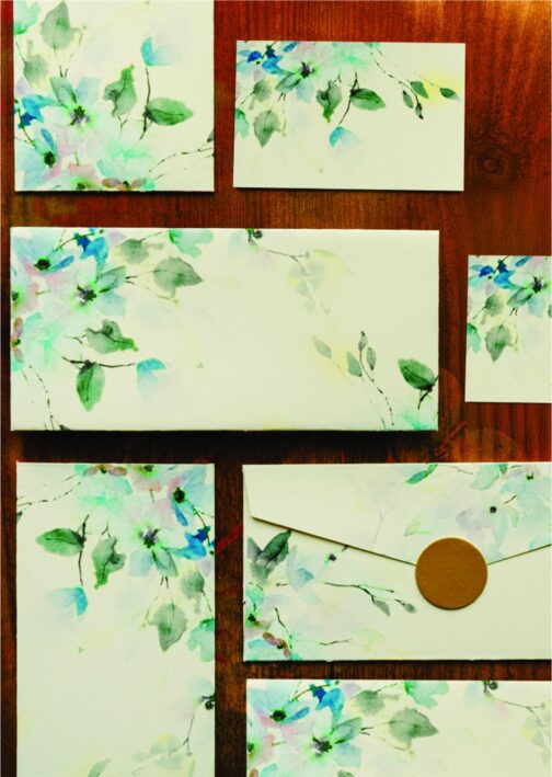 Blue Hues Stationery Set