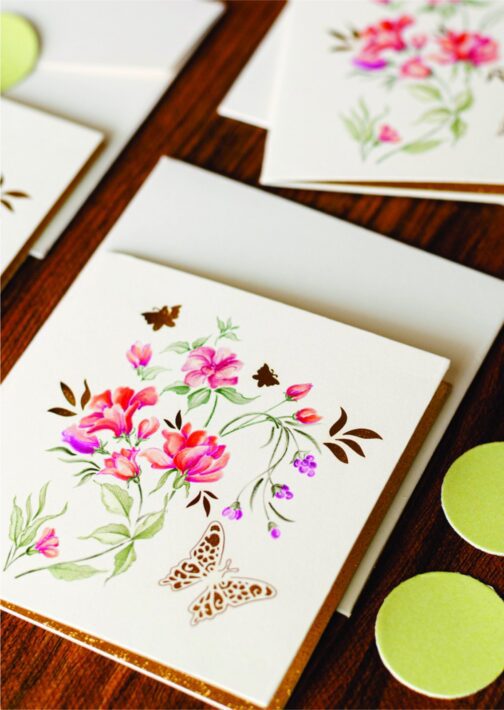 Butterfly Note Card - Folded - Image 2