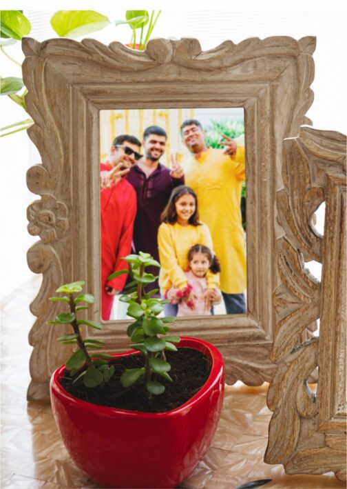 Carved Flowers Photoframe