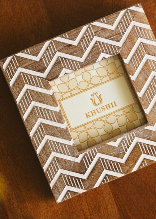 Herringbone White Photoframe - Image 2