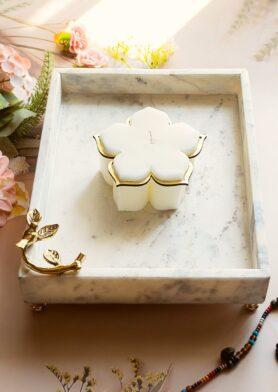 Marble & Brass Bird Tray