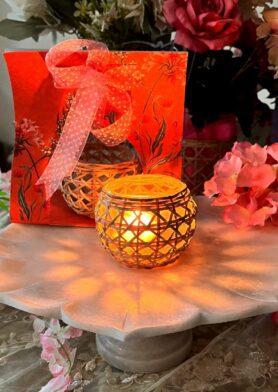 Noor Cane Tealight Holder