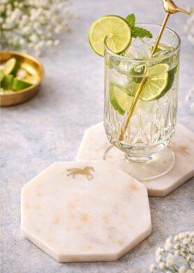 Horse Marble Coasters – set of 2