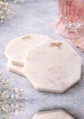 Horse Marble Coasters – set of 2