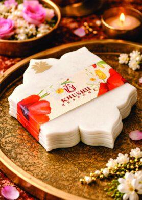 Lotus Marble Coasters – set of 2