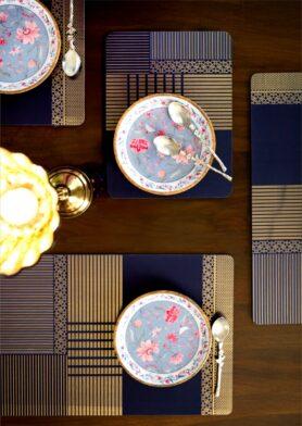 Kanjivaram Blue Placemats – Set of 4