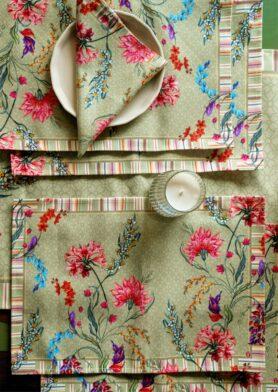 Monsoon Green Table Mats Set of 4
