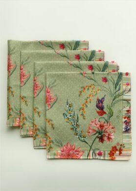 Monsoon Green Napkins Set of 4