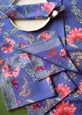Monsoon Lavender  Napkins Set of 4