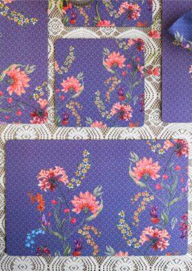 Monsoon Lavender Recycled Wood Mats – Set of 4