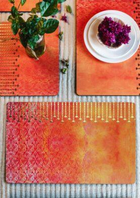 Narangi Zari Placemats – Set of 4