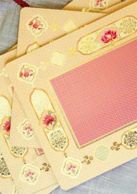 Zari Pink Placemats – Set of 4