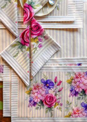 Roses Table Mats Set of 4