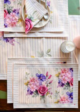 Roses Table Mats Set of 4