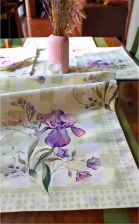 Lilac Orchid Table Runner