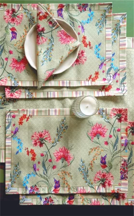 Monsoon Green Table Mats Set of 4