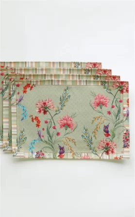 Monsoon Green Table Mats Set of 4