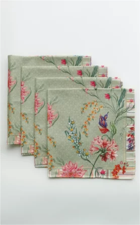 Monsoon Green Napkins Set of 4