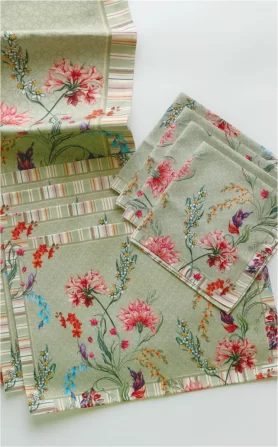 Monsoon Green Napkins Set of 4