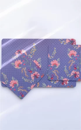 Monsoon Lavender Servettes Recycled Wood – Set of 2