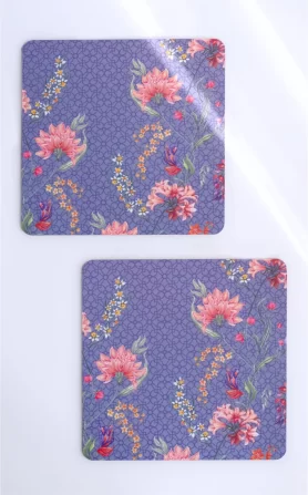 Monsoon Lavender Servettes Recycled Wood – Set of 2
