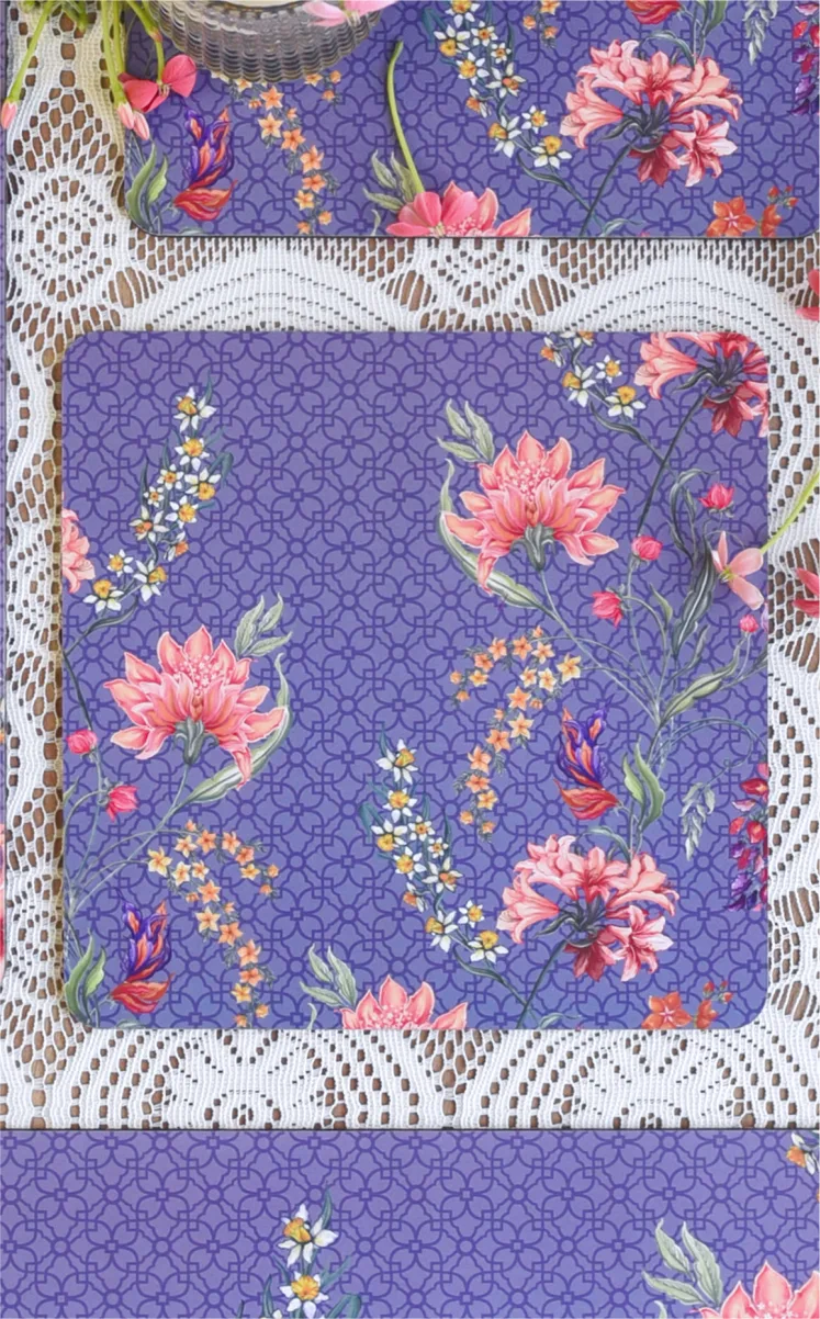 Monsoon Lavender Servettes Recycled Wood