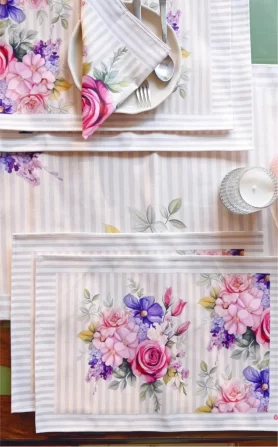 Roses Table Mats Set of 4