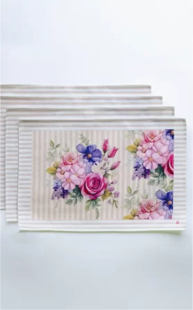 Roses Table Mats Set of 4