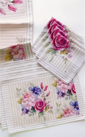 Roses Napkins Set of 4