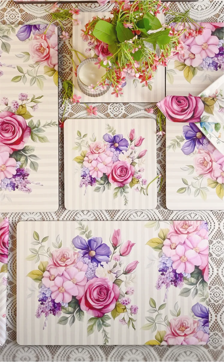 Roses Mats Recycled Wood