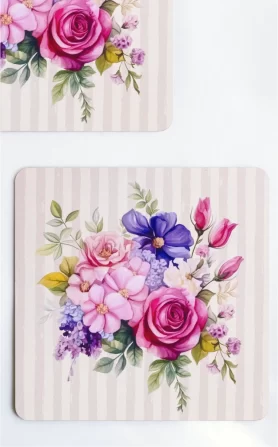 Rose Servettes Recycled Wood – Set of 2