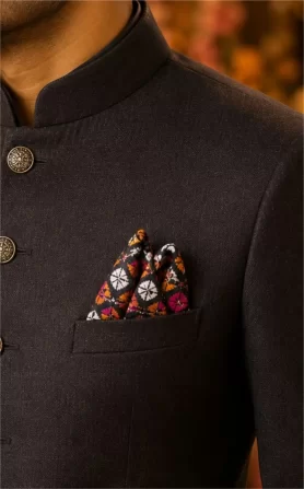 Bagh Phulkari Pocket Square