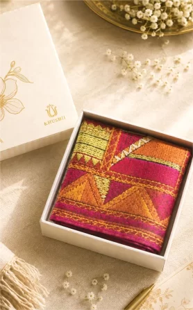 Dwar Darshan Phulkari Pocket Square