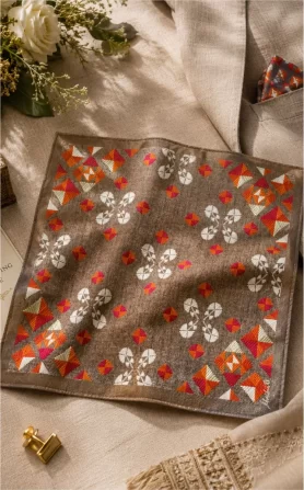 Phulkari Pocket Square