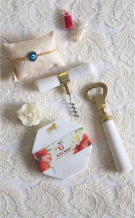 Rakhi + Marble opener set