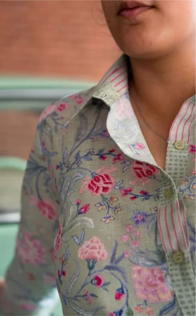 Desert Rose Linen Top